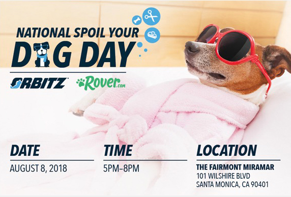 Orbitz and Rover.com partnership: 'National Spoil Your Dog Day' Campaign Invitation Concept 1 Final